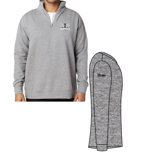 Cotton Heritage Quarter-Zip Fleece -- Carbon Grey