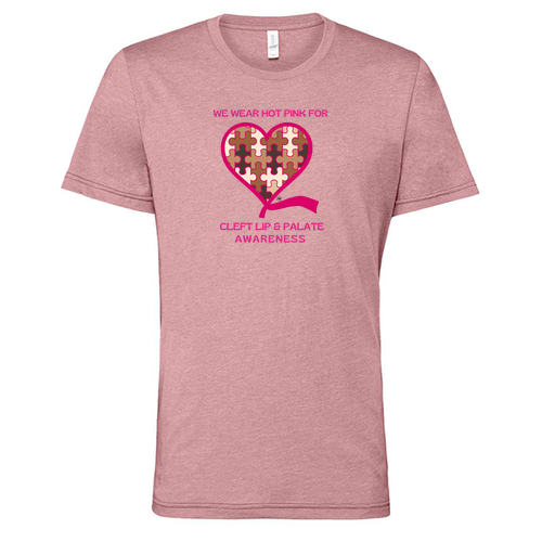 We Wear Pink T-Shirt -- Heather Orchid