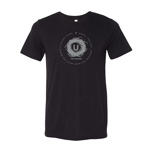 Mens/Unisex Bella Canvas Triblend Short Sleeve T-Shirt -- Solid Black