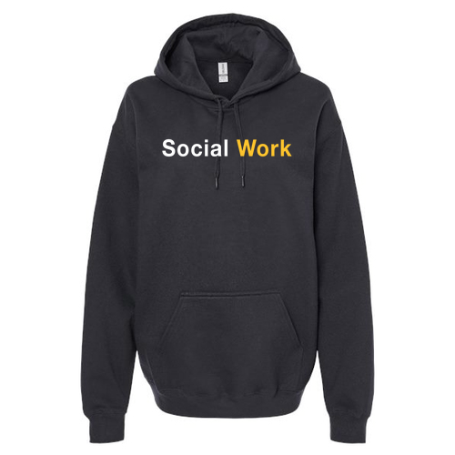 Gildan Adult Softstyle Fleece Pullover Hooded Sweatshirt -- Black