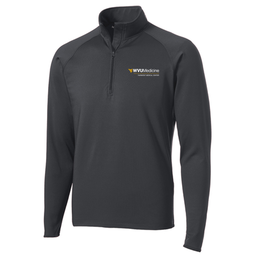 Sport Tek Sport Wick Stretch Half Zip Pullover -- Charcoal Grey