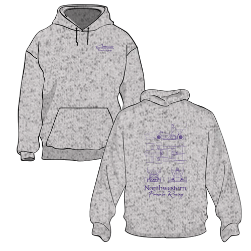 Independent Trading Co. Avenue Pullover Hooded Sweatshirt -- Grey Heather