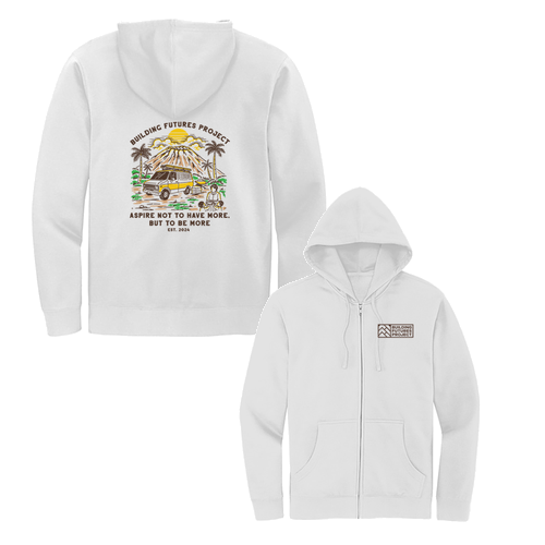 District V.I.T. Fleece Full-Zip Hoodie -- White