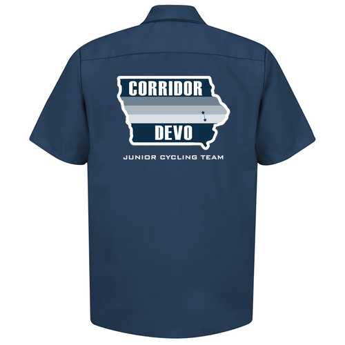 Red Kap Industrial Short Sleeve Work Shirt -- Navy