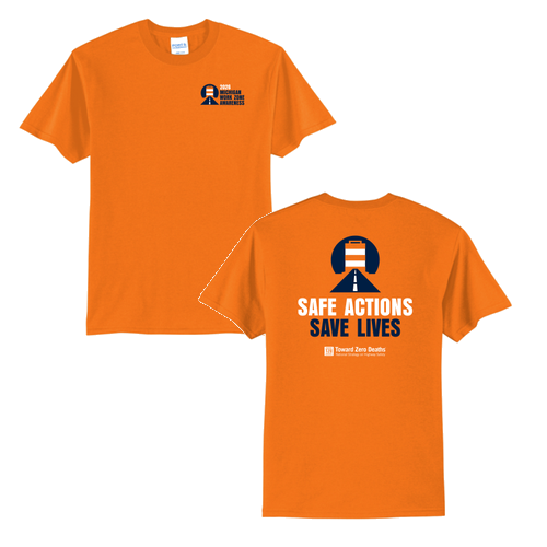 Port and Company 50/50 Blend Basic T-Shirt -- Orange