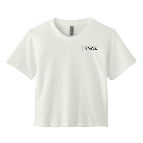Hiraya Logo Crop Tee -- Bone