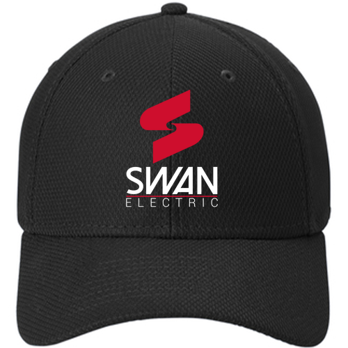 New Era Diamond Era Stretch Cap -- Black, Swan