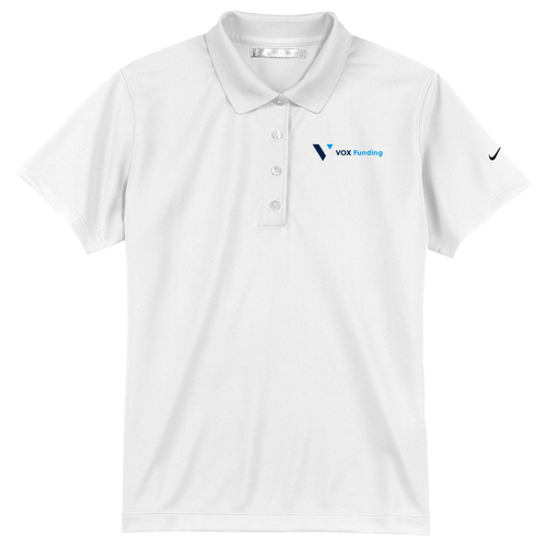 Nike Ladies Tech Basic Dri Fit Polo -- White