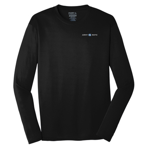 Port and Company Long Sleeve Performance Tee -- Jet Black