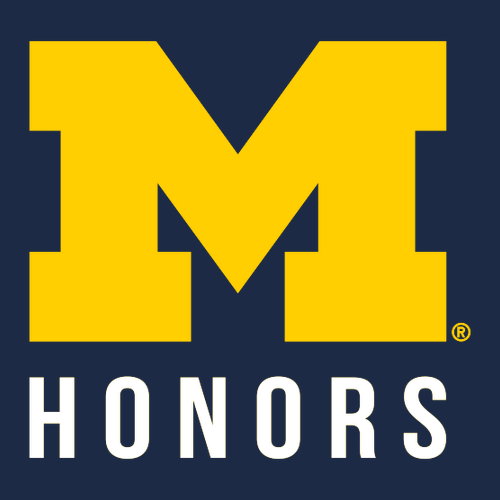 M Honors Canvas Tote -- Navy