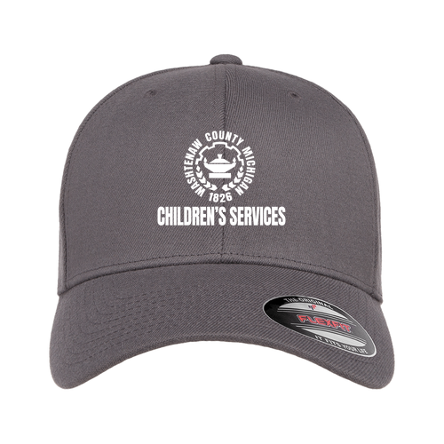 Yupoong Flexfit Mid-Profile Structured Wool Hat -- Grey