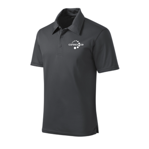 Sport Tek Active Textured Polo -- Iron Grey
