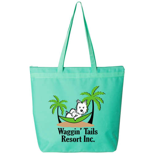 Liberty Bags Large Tote with Zipper -- Florida Teal