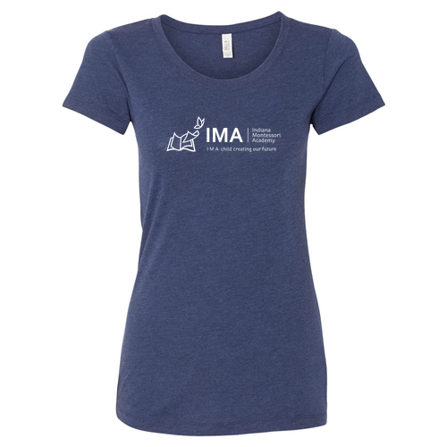 LADIES -- Bella+Canvas Triblend Short-Sleeve T-Shirt -- Navy TriBlend