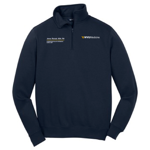 Sport Tek Quarter Zip Sweatshirt -- True Navy