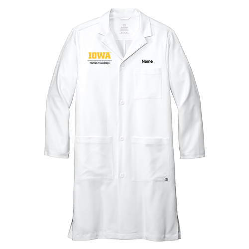 Human Toxicology Wonderwink Men's Long Lab Coat -- White