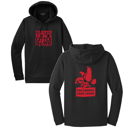 Sport-Tek Fleece Hooded Pullover -- Black