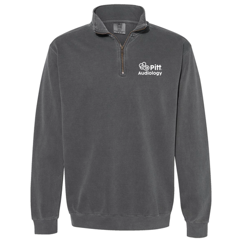 Comfort Colors Unisex Garment-Dyed Quarter-Zip Sweatshirt -- Pepper