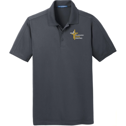 KGM Port Authority Diamond Jacquard Polo -- Graphite