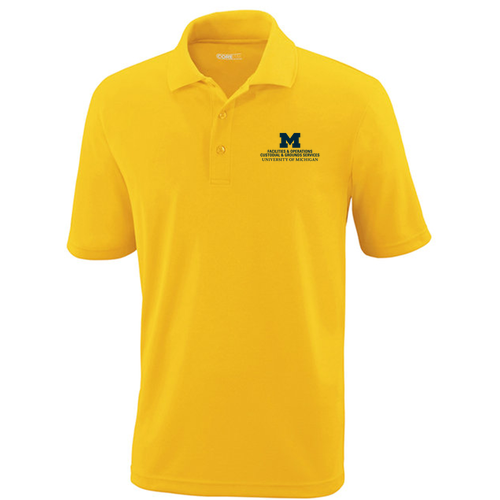 Mens/Unisex Ash City Core 365 Origin Performance Pique Polo -- Campus Gold, $19