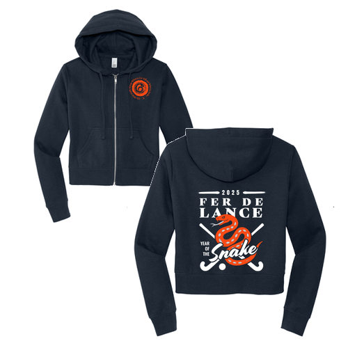 Ladies District Soft V.I.T. Fleece Full-Zip Hoodie -- New Navy