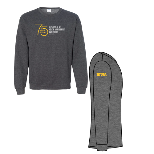 Gildan Heavy Blend Crew Neck Sweatshirt -- Dark Heather