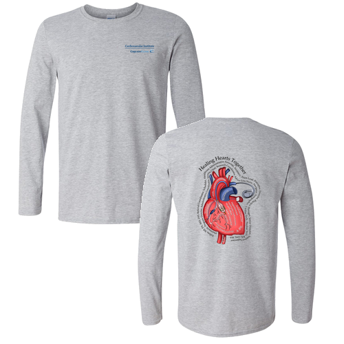 Gildan Softstyle Longsleeve T Shirt -- Sport Grey