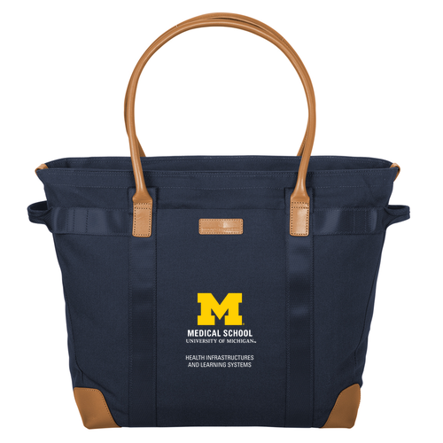 Brooks Brothers Wells Laptop Tote -- Navy Blazer