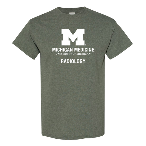 Mens/Unisex Gildan Heavy Cotton Basic T-Shirt -- Heather Military Green