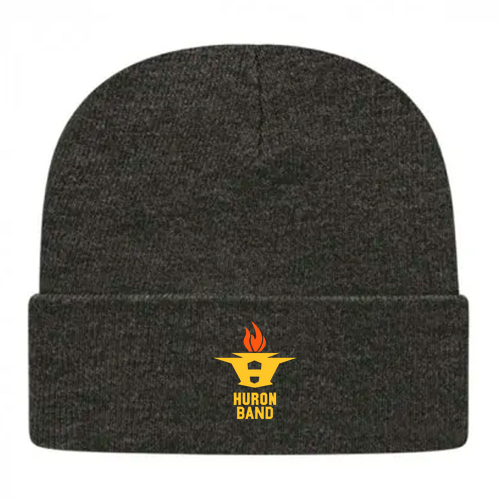 Mens/Unisex Cap America USA-Made Cuffed Beanie -- Dark Heather Grey