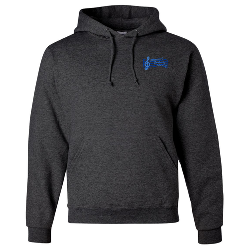 Mens/Unisex Jerzees 8 oz 50/50 Nublend Hooded Sweatshirt -- Black Heather