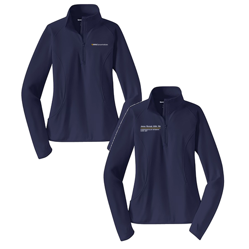 Sport Tek Ladies Sport Wick Stretch Half Zip Pullover -- True Navy