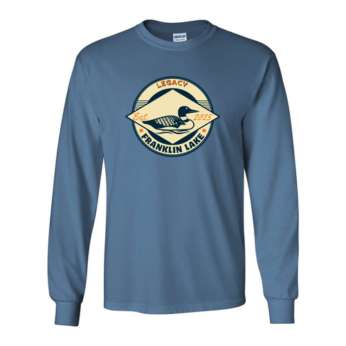 Gildan Heavy Cotton Longsleeve Basic T-Shirt -- Indigo Blue