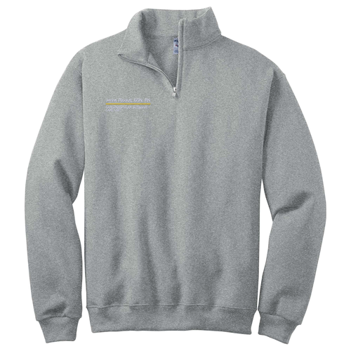 Jerzees 1/4 Zip Cadet Sweatshirt -- Oxford
