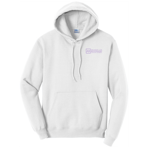 Port and Company Core Fleece Pullover Hooded Sweatshirt -- White