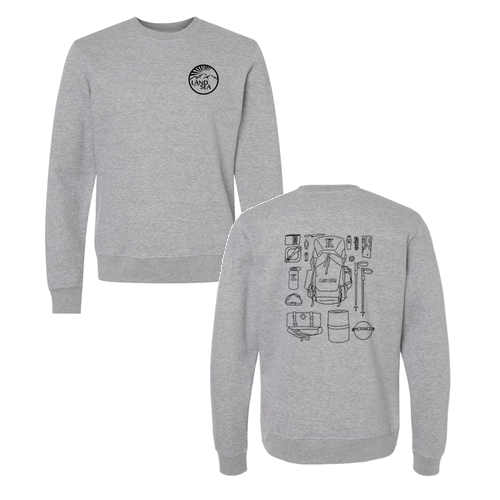 J. America BTB Fleece Crew -- Oxford