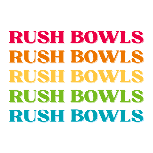 Rush Bowls Rush Bowls Rush Bowls White Tee