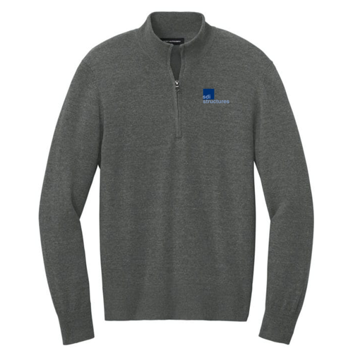 Port Authority® Easy Care 1/4-Zip Sweater -- Charcoal Heather, $69