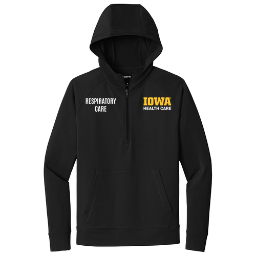 Embroidered Sport-Tek Sport-Wick Stretch 1/2-Zip Hoodie -- Black