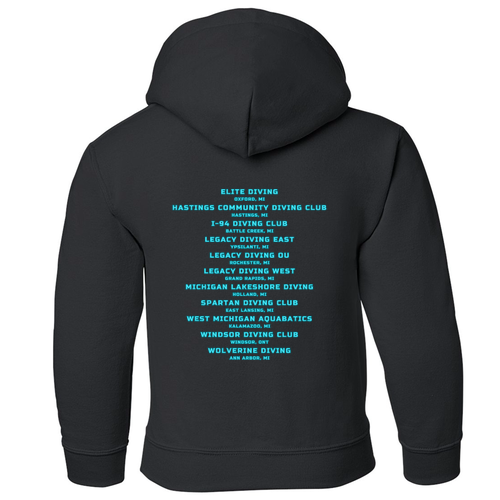 Gildan Heavy Blend Youth Hooded Sweatshirt -- Black