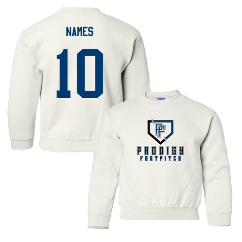 Gildan Heavy Blend Youth Crew Neck Sweatshirt -- White