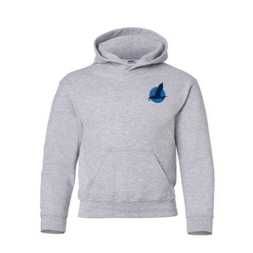 Gildan Heavy Blend Youth Hooded Sweatshirt -- Sport Grey