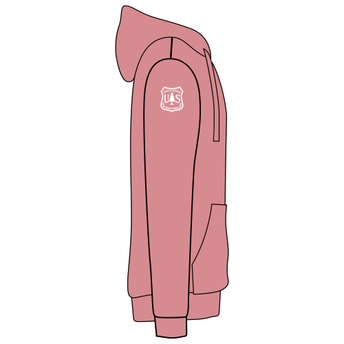 Bella Canvas Unisex Full-Zip Hooded Sweatshirt -- Mauve