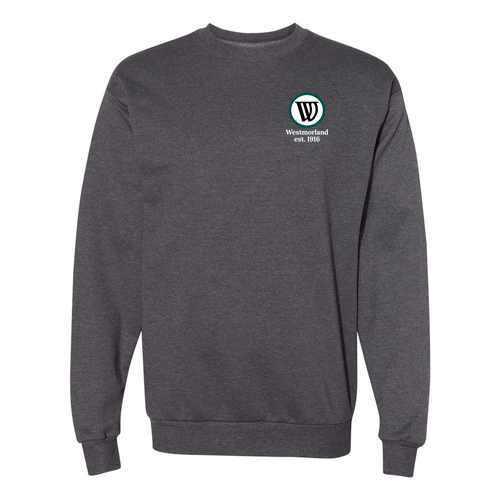 Hanes EcoSmart Crewneck Sweatshirt -- Charcoal Heather