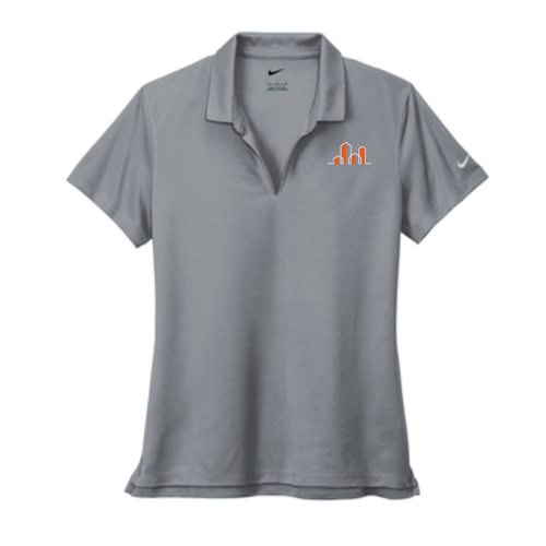 Nike Ladies Dri-Fit Micro Pique 2.0 Polo -- Cool Grey