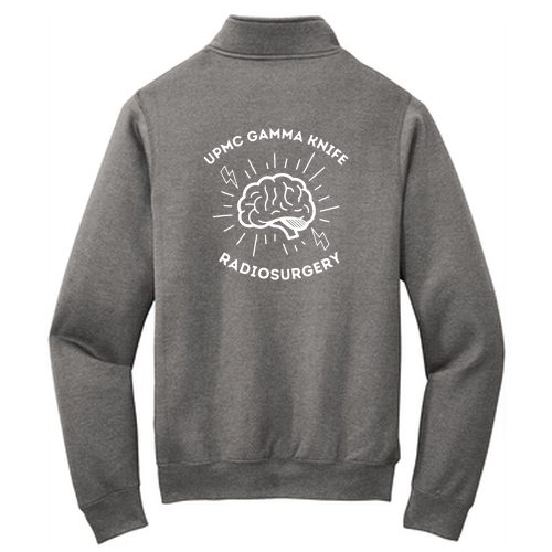 Port and Company Core Fleece Quarter-Zip Pullover Sweatshirt -- Graphite Heather