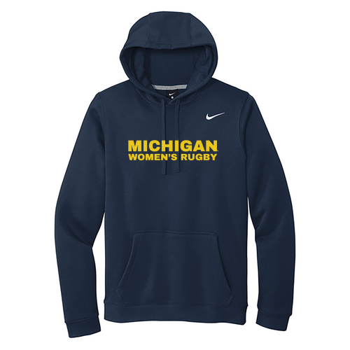 Nike Club Fleece Pullover Hoodie -- Navy