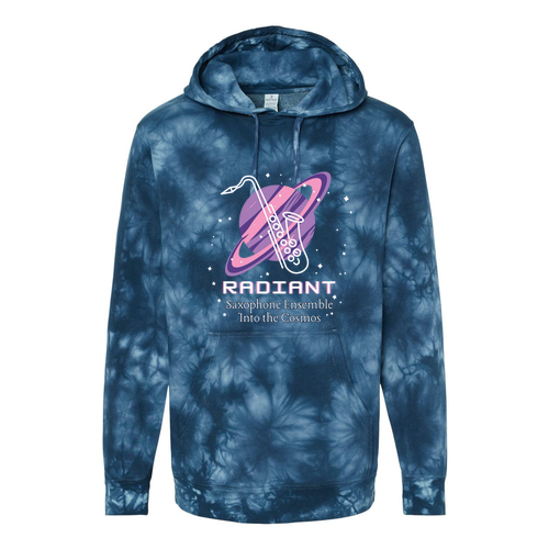 Independent Trading Co. Midweight Tie-Dyed Hooded Sweatshirt -- Tie Dye Navy
