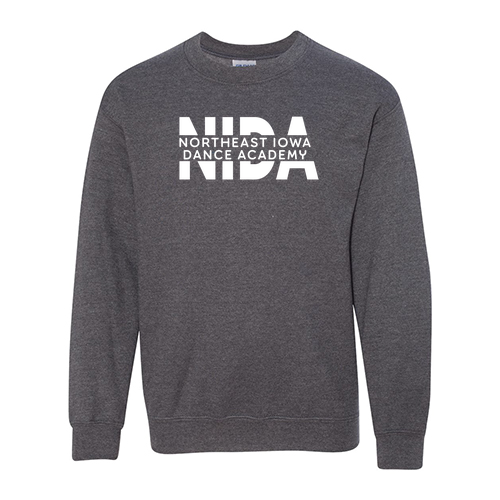 Gildan Heavy Blend Youth Crew Neck Sweatshirt -- Dark Heather