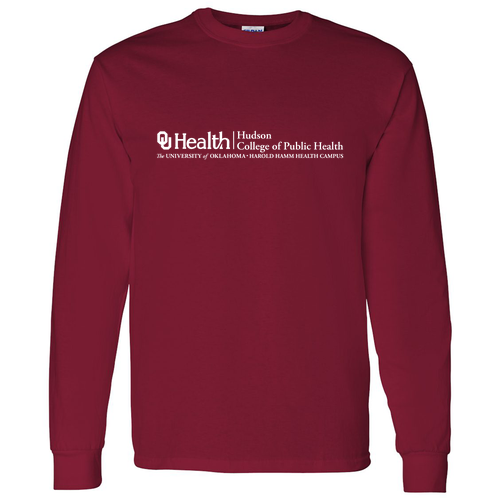 Gildan Heavy Cotton Longsleeve Basic T-Shirt -- Cardinal